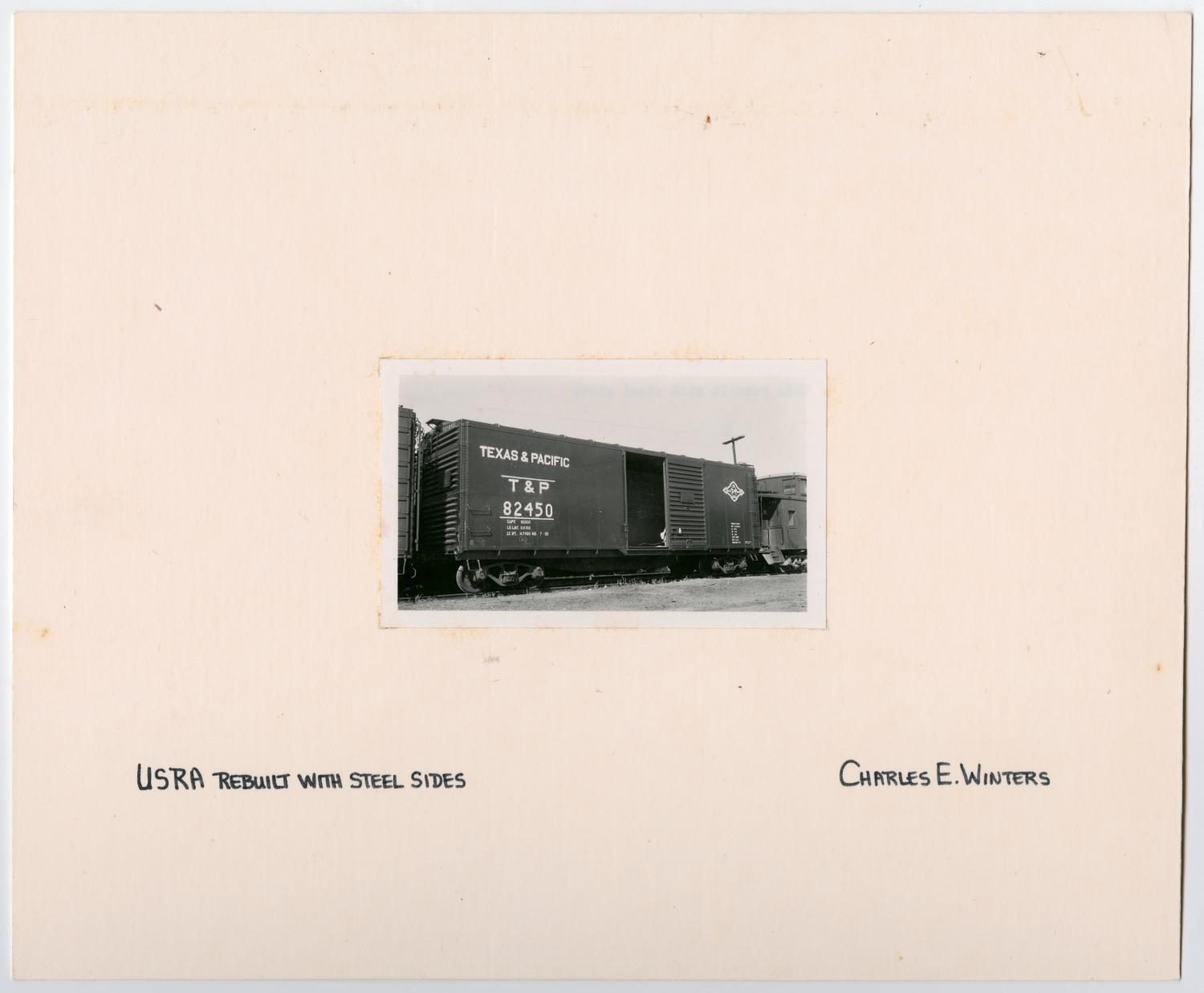 T&P Train Car Rebuilt With Steel Sides