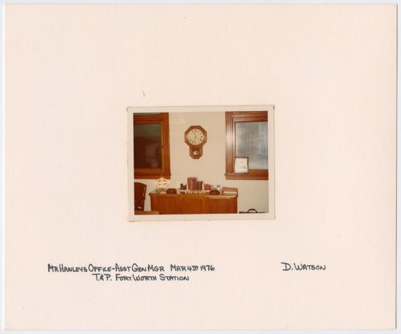 Interior Shot of T&P Assistant General Manager's Office