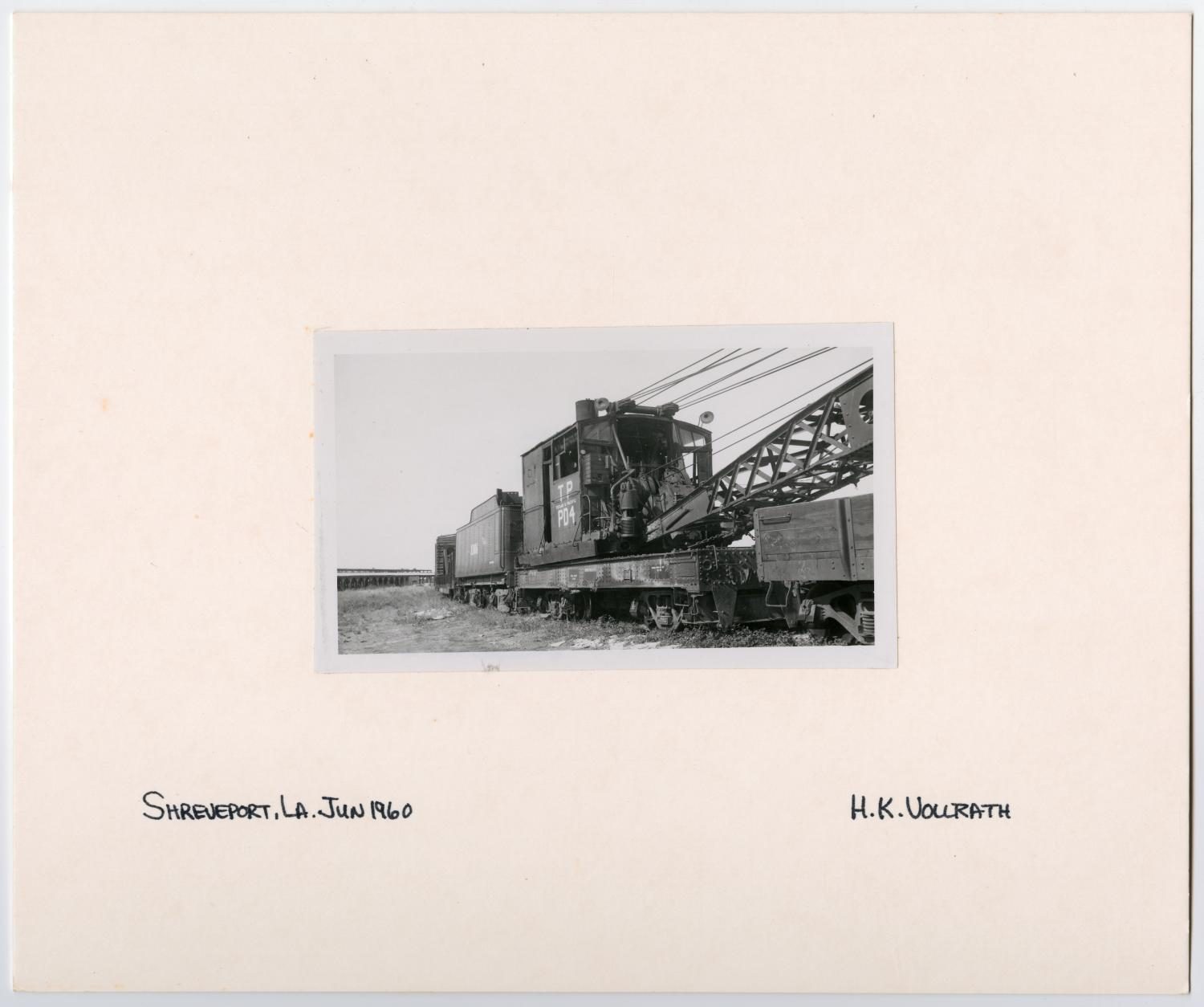 T&P PD4 Crane on a Train