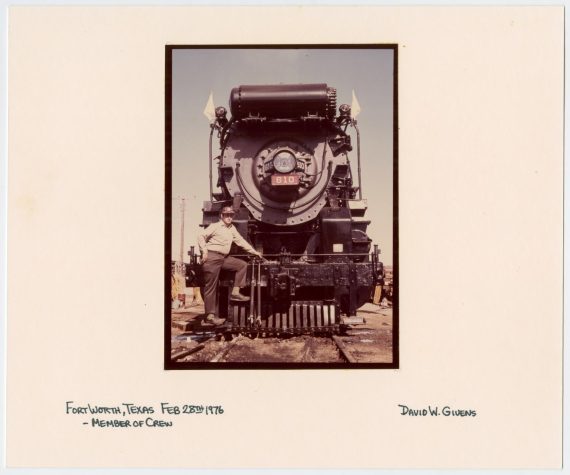Crew Member Posing with Train #610