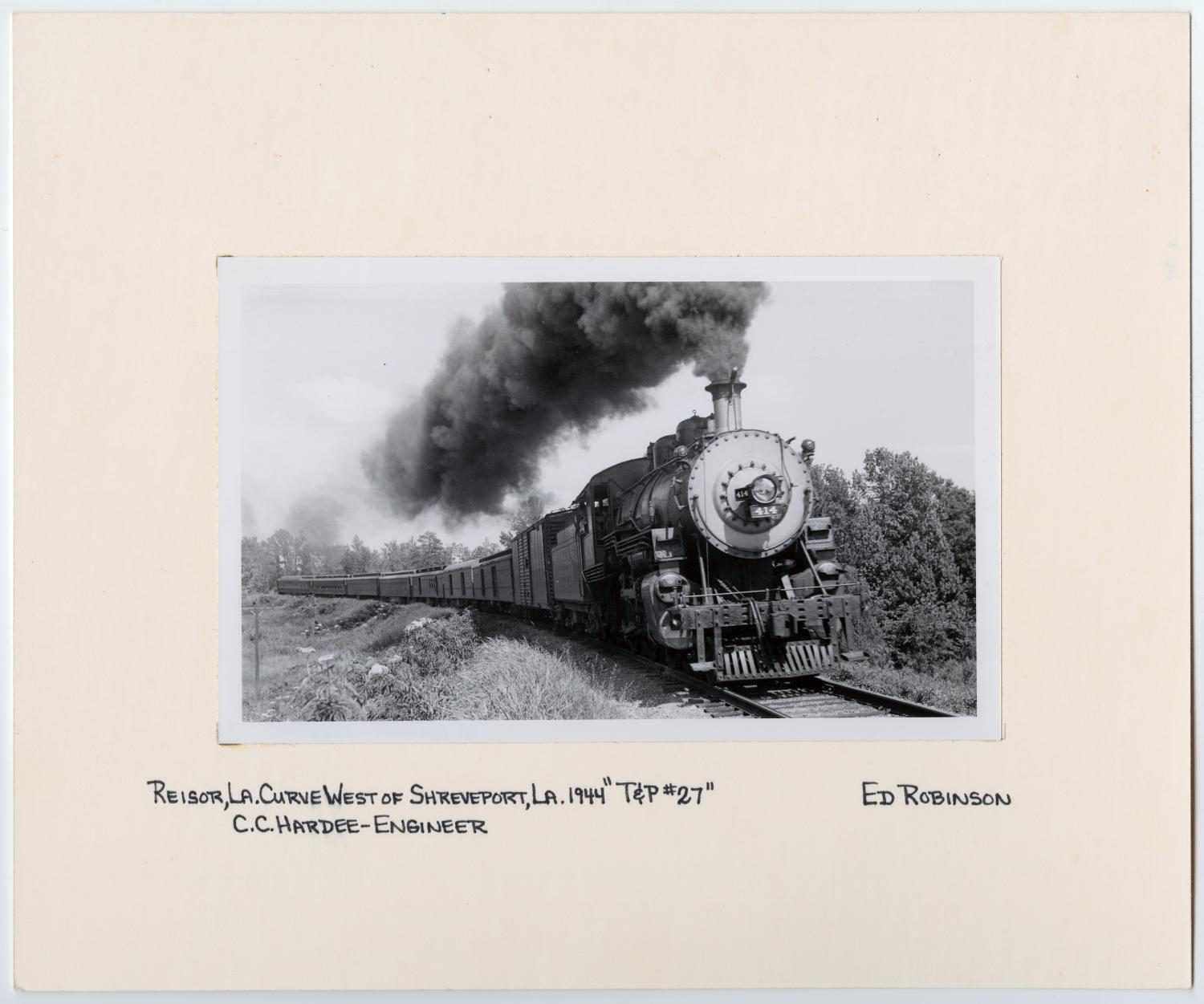 Train #414 With a Large Smoke Trail