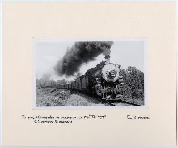 Train #414 With a Large Smoke Trail