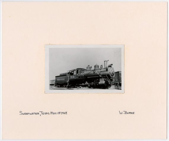 Train #316 in Sweetwater, Texas