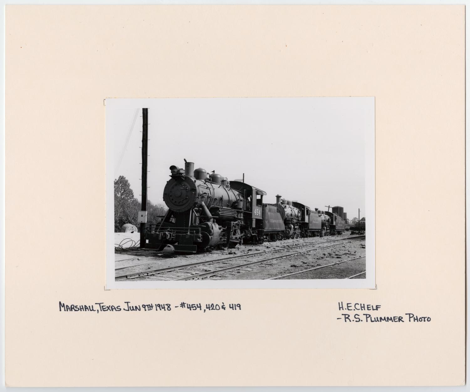 Three Trains Lined Up