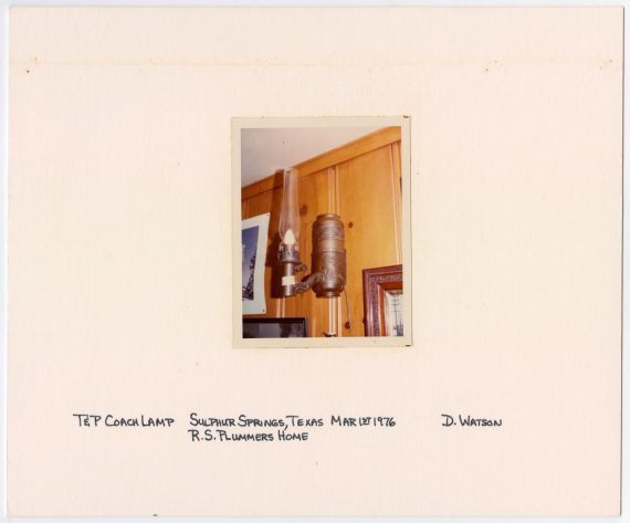 T&P Coach Lamp on Display
