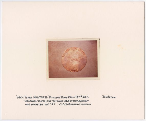 T&P Builders Plate