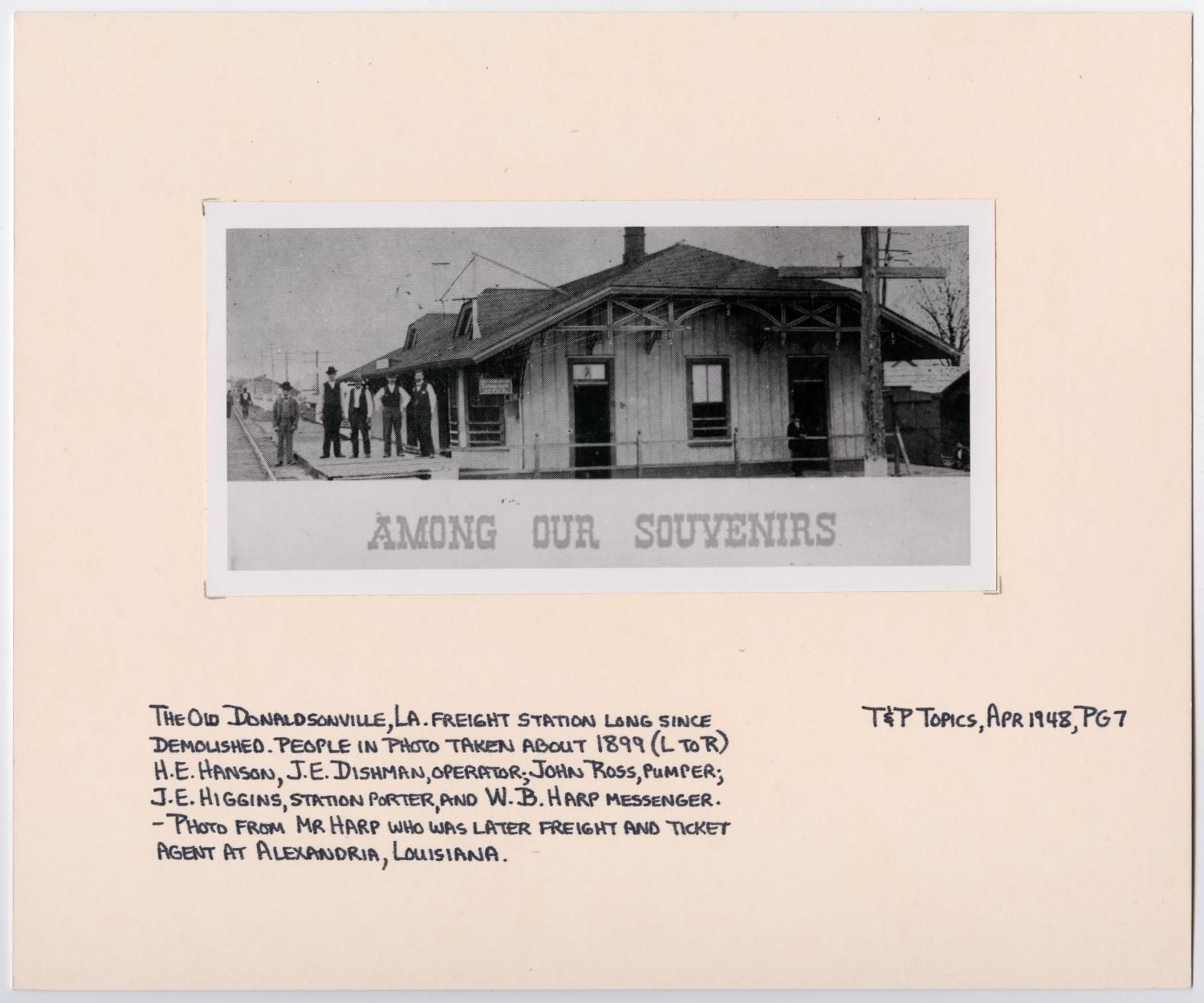 Freight Station in Donaldsonville, Louisiana