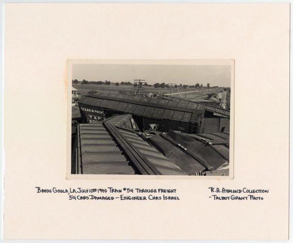 T&P Train #54 Wrecked in Bayou Goula, Louisiana
