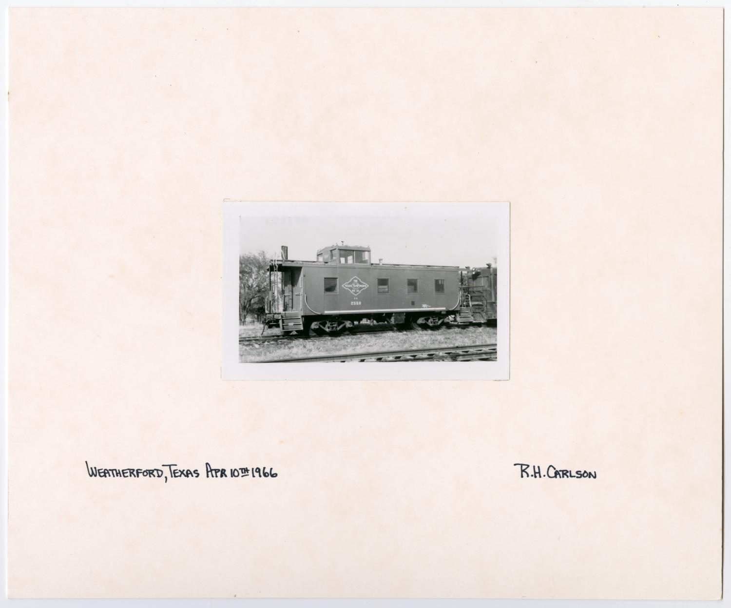 T&P Caboose in Weatherford, Texas