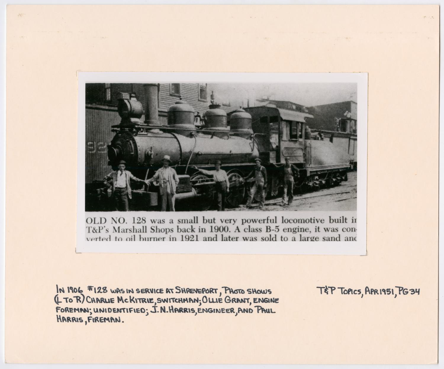 Magazine Clipping of Train #128