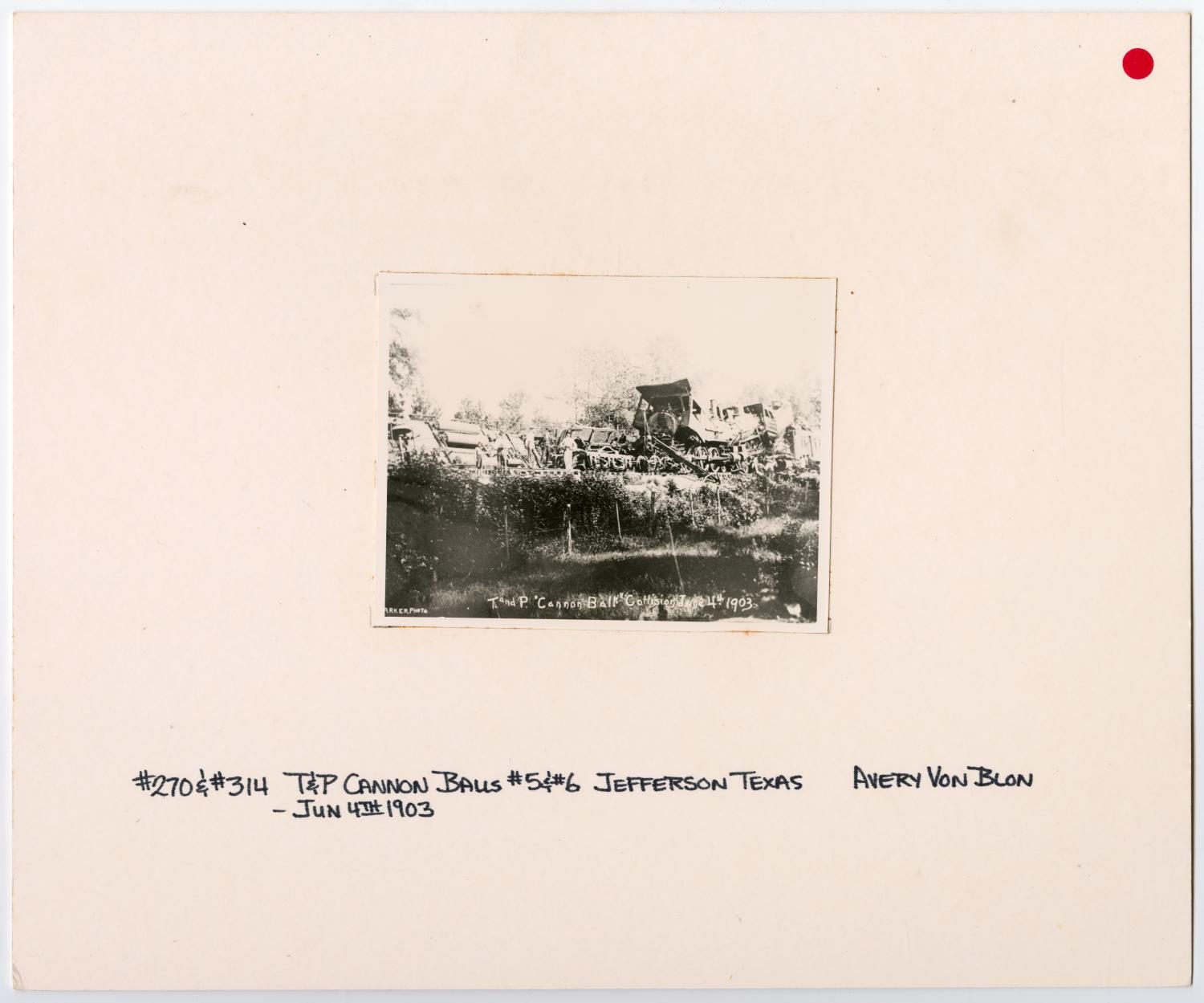 T&P Cannonball Collision in Jefferson, Texas