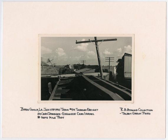 T&P Train #54 Wrecked in Bayou Goula, Louisiana