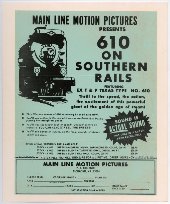 Main Line Motion Pictures Flyer