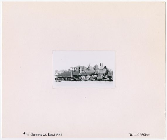 Train #41 in Gifford, Louisiana