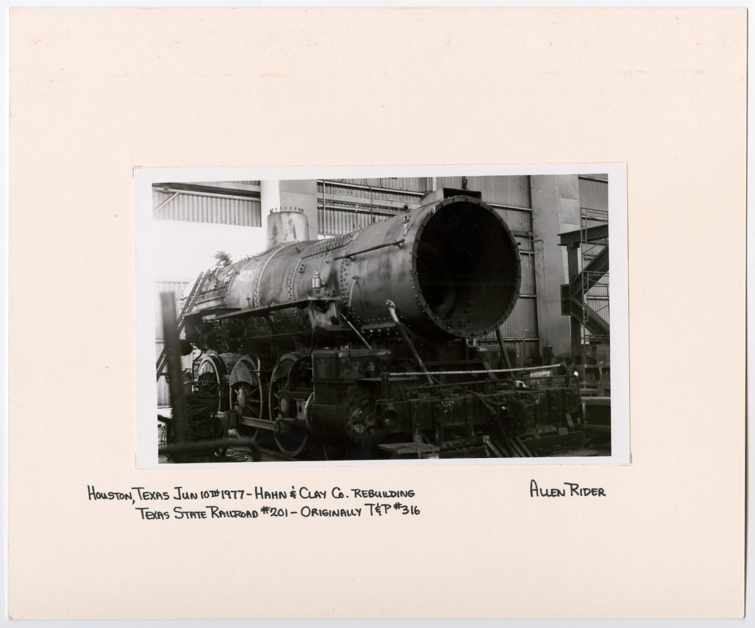 Train Engine Being Rebuilt