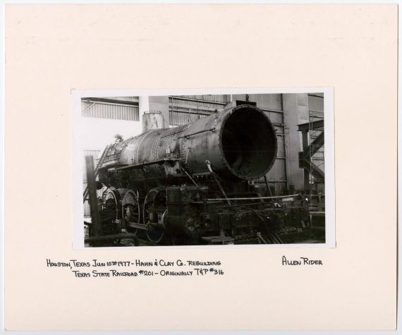Train Engine Being Rebuilt