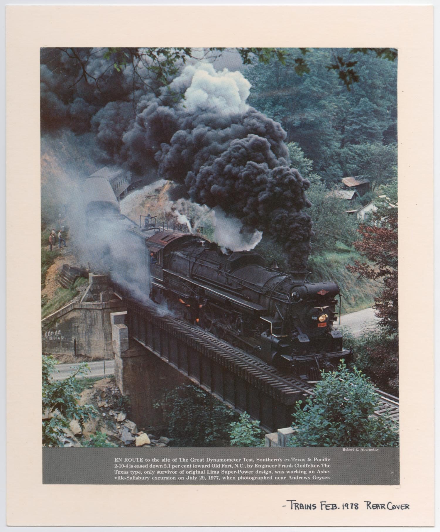 Trains Magazine Back Cover
