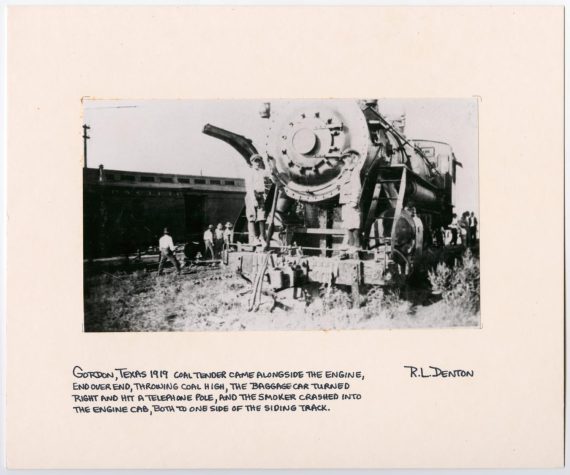 T&P Train Wreck in Gordon, Texas