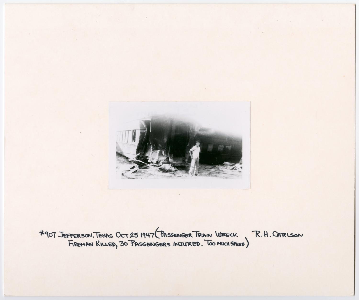 Passenger Train Wreck in Jefferson, Texas