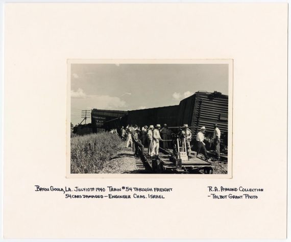 T&P Train #54 Wrecked in Bayou Goula, Louisiana