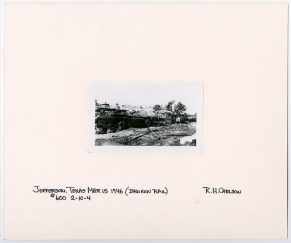 Train #600 Wrecked in Jefferson, Texas