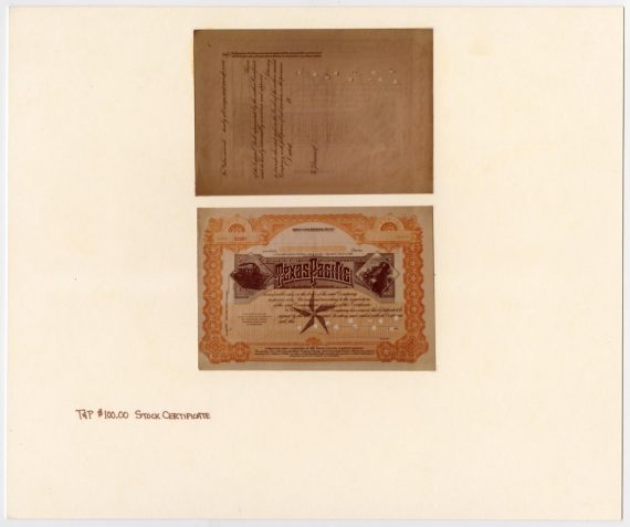 T&P Stock Certificate
