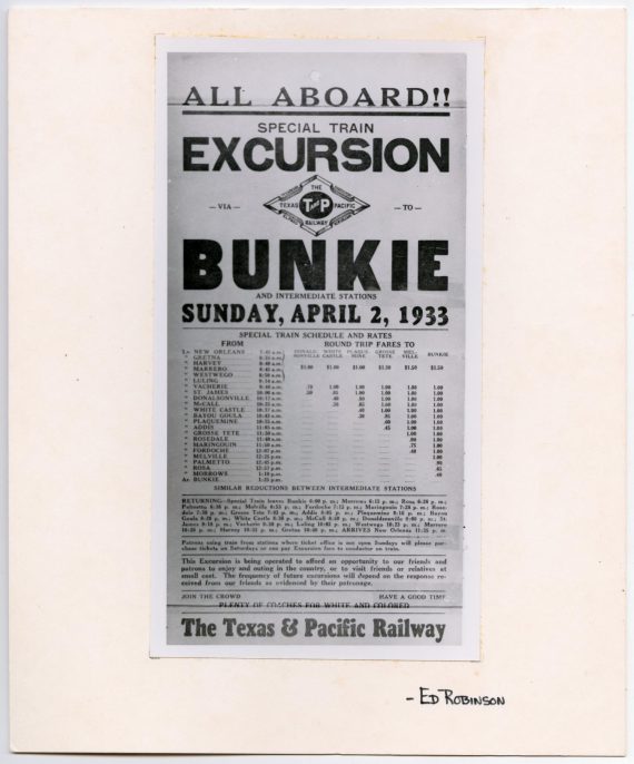 Special Train Excursion Advertisement
