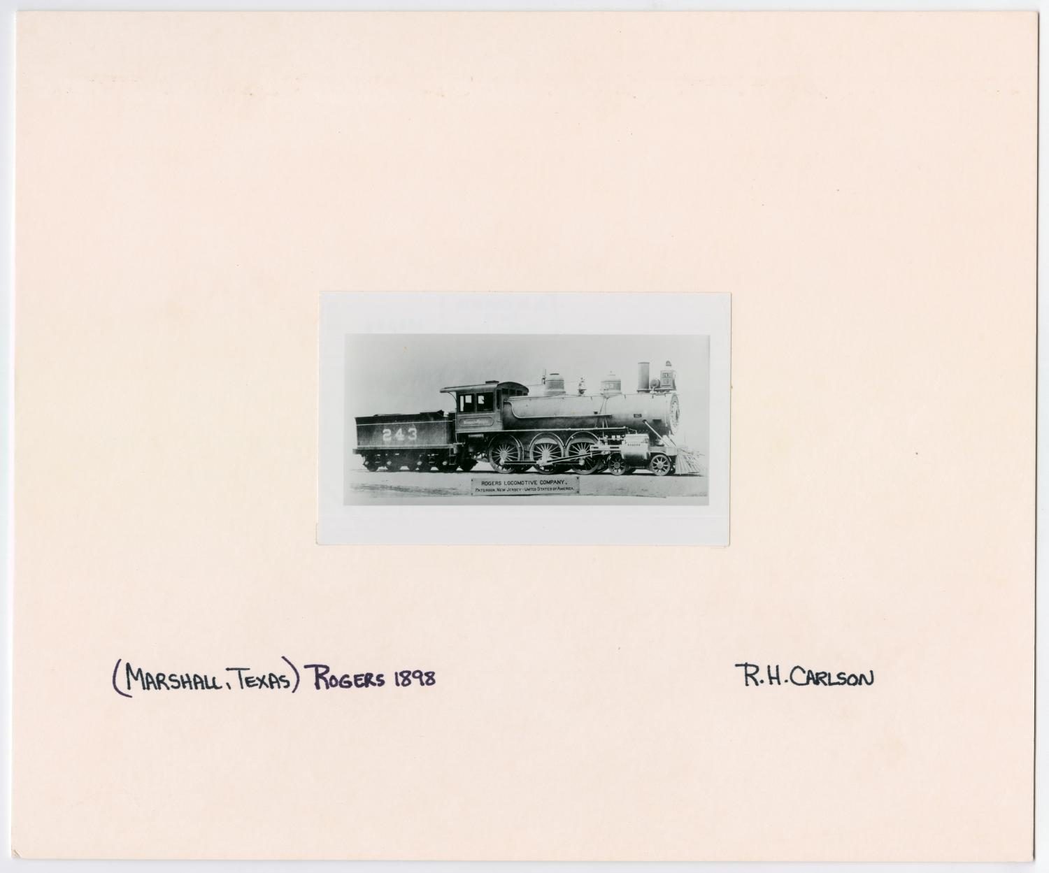 Train #243 in Marshall, Texas