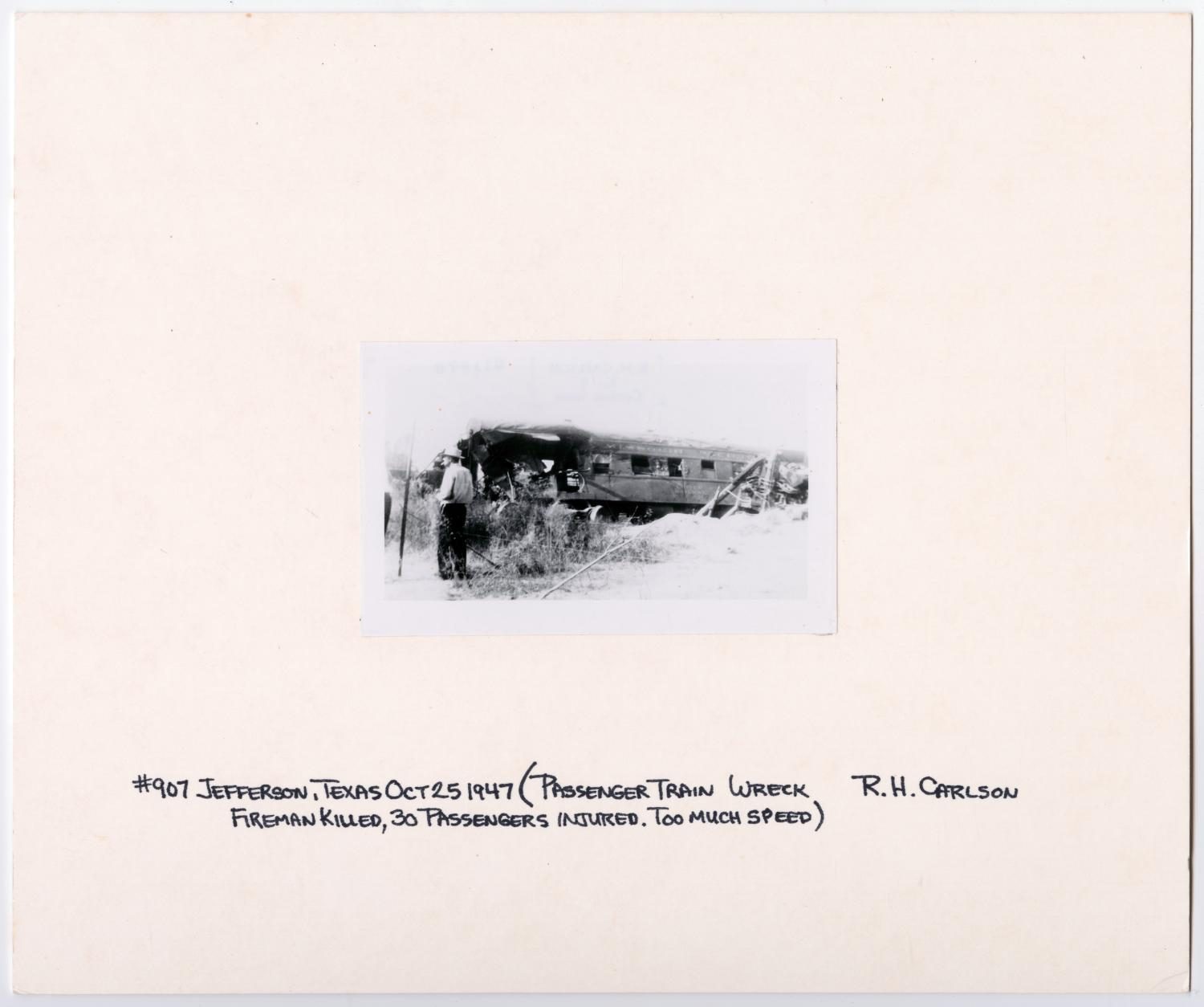 T&P Train #907 Post-Wreck