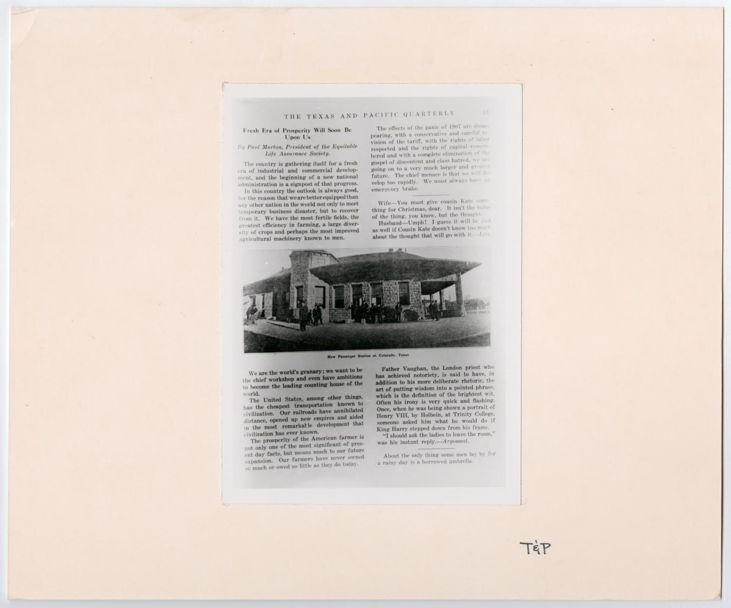 T&P Quarterly Prosperity Article
