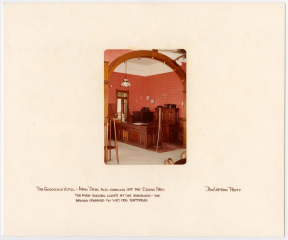 The Ginocchio Hotel Main Desk