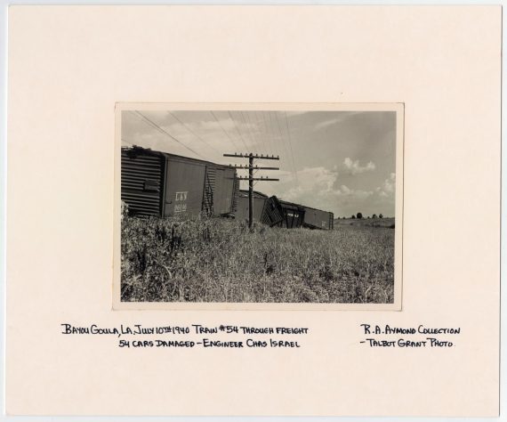 T&P Train #54 Wrecked in Bayou Goula, Louisiana