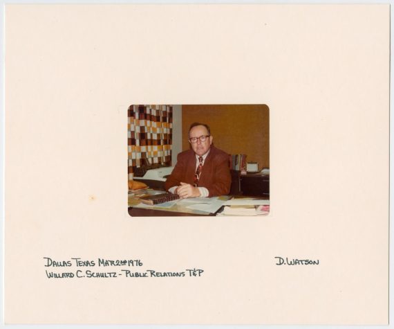 Willard C. Schultz at His Desk