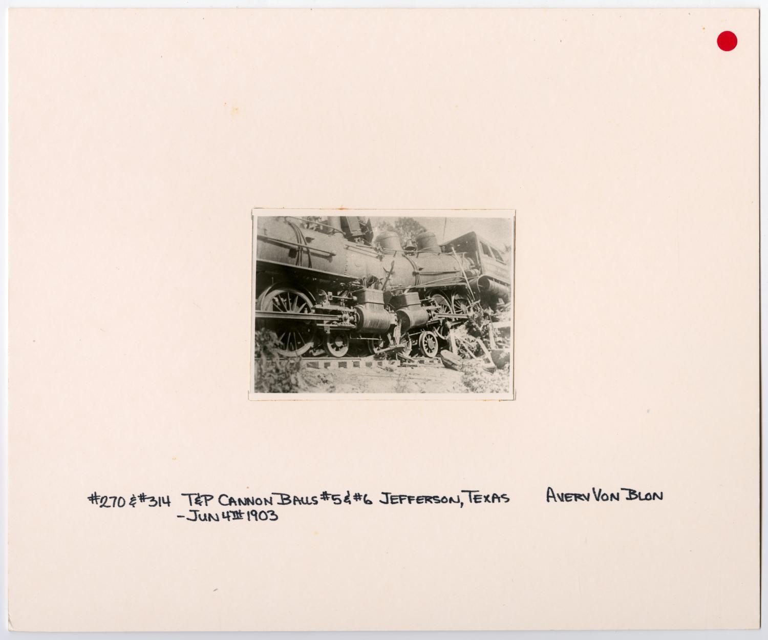 T&P Cannonball Collision in Jefferson, Texas