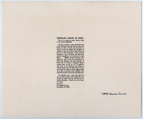 NMRA Bulletin Letter Response