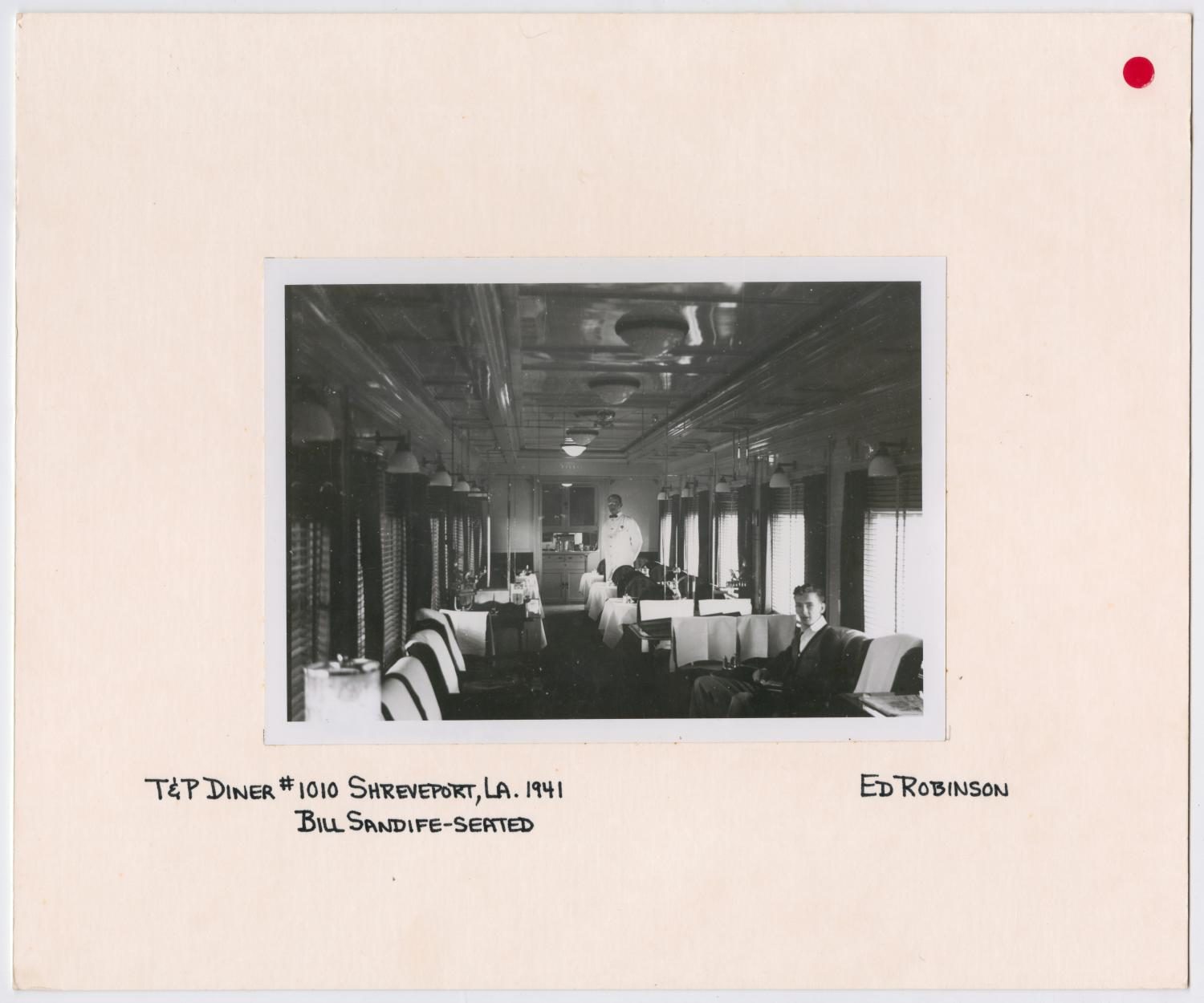 Interior of T&P Train #1010 Dining Car