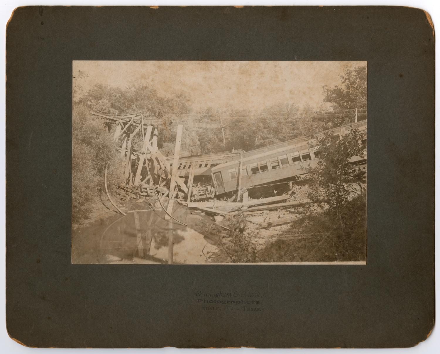 Train Wreck in a Creek