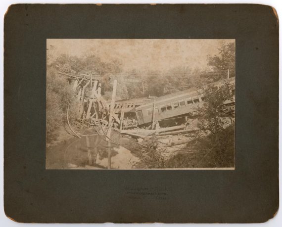 Train Wreck in a Creek