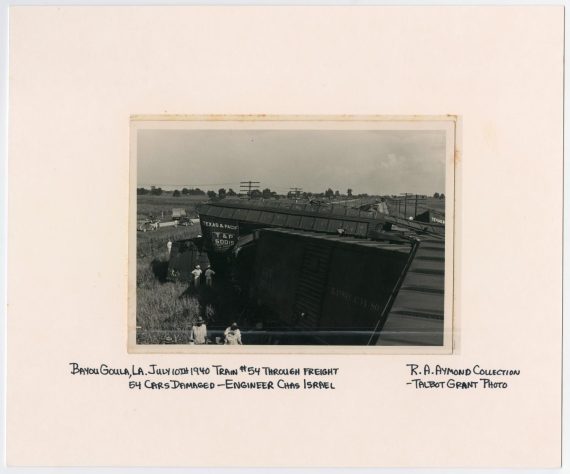 T&P Train #54 Wrecked in Bayou Goula, Louisiana