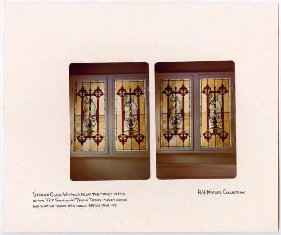 Stained Glass Windows from T&P Ticket Office