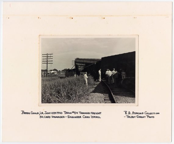 T&P Train #54 Wrecked in Bayou Goula, Louisiana