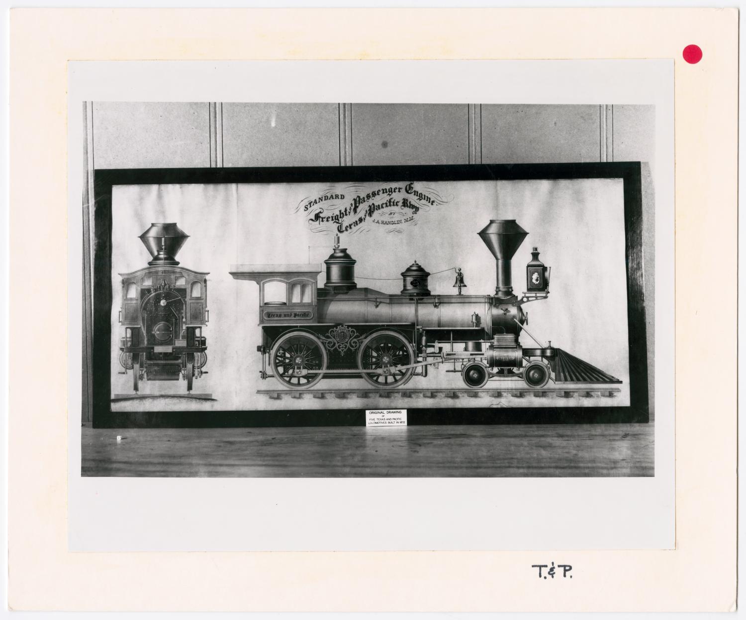 Original Drawing of T&P Locomotives #1