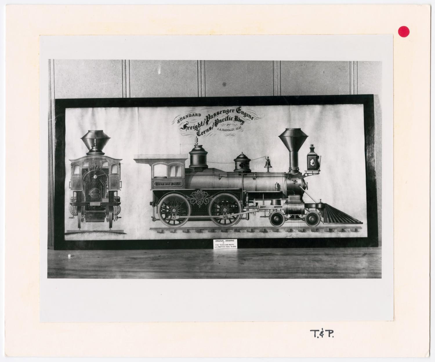 Original Drawing of T&P Locomotives #1