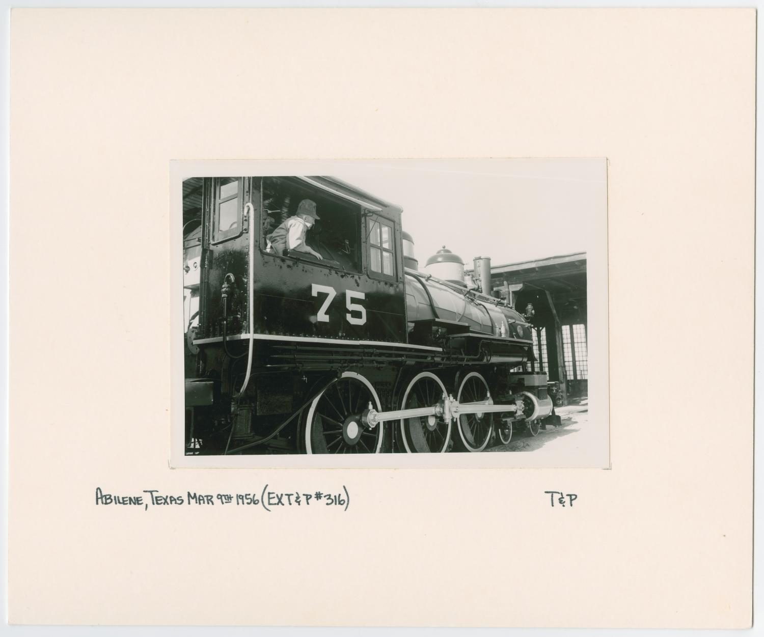 T&P Train #75 With a Conductor