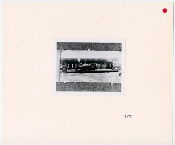 T&P Train #40 at a Roundhouse