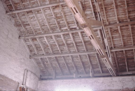 Texas & Pacific RR Depot, freight area roof